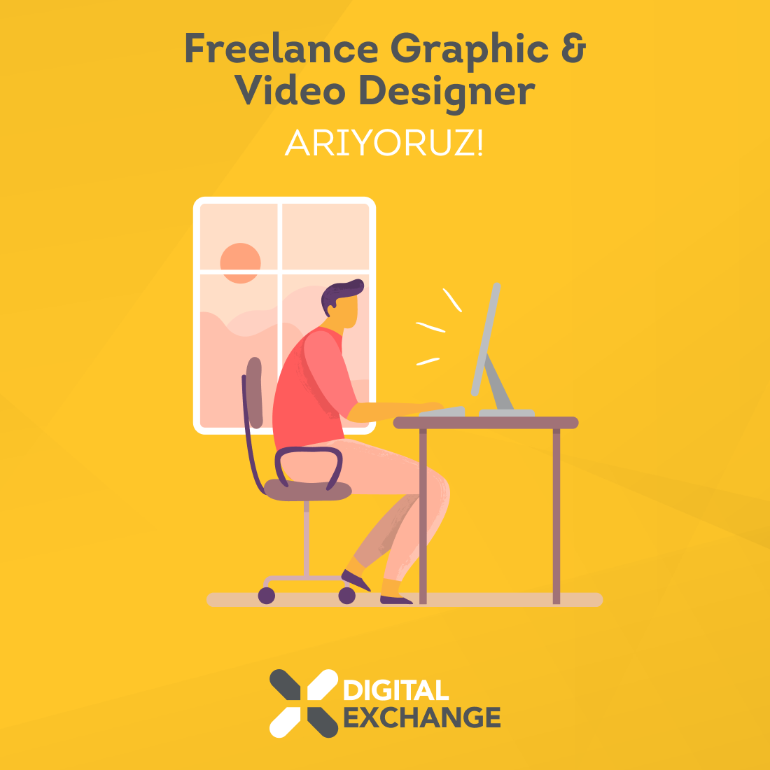 Digital Exchange Freelance Graphic & Video Designer arıyor!