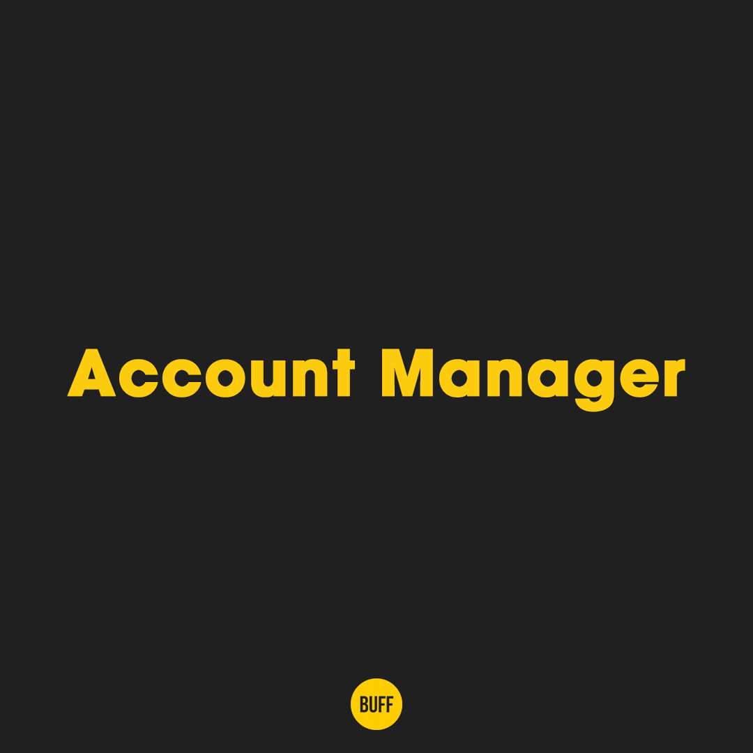 Buff Agency Account Manager arıyor!