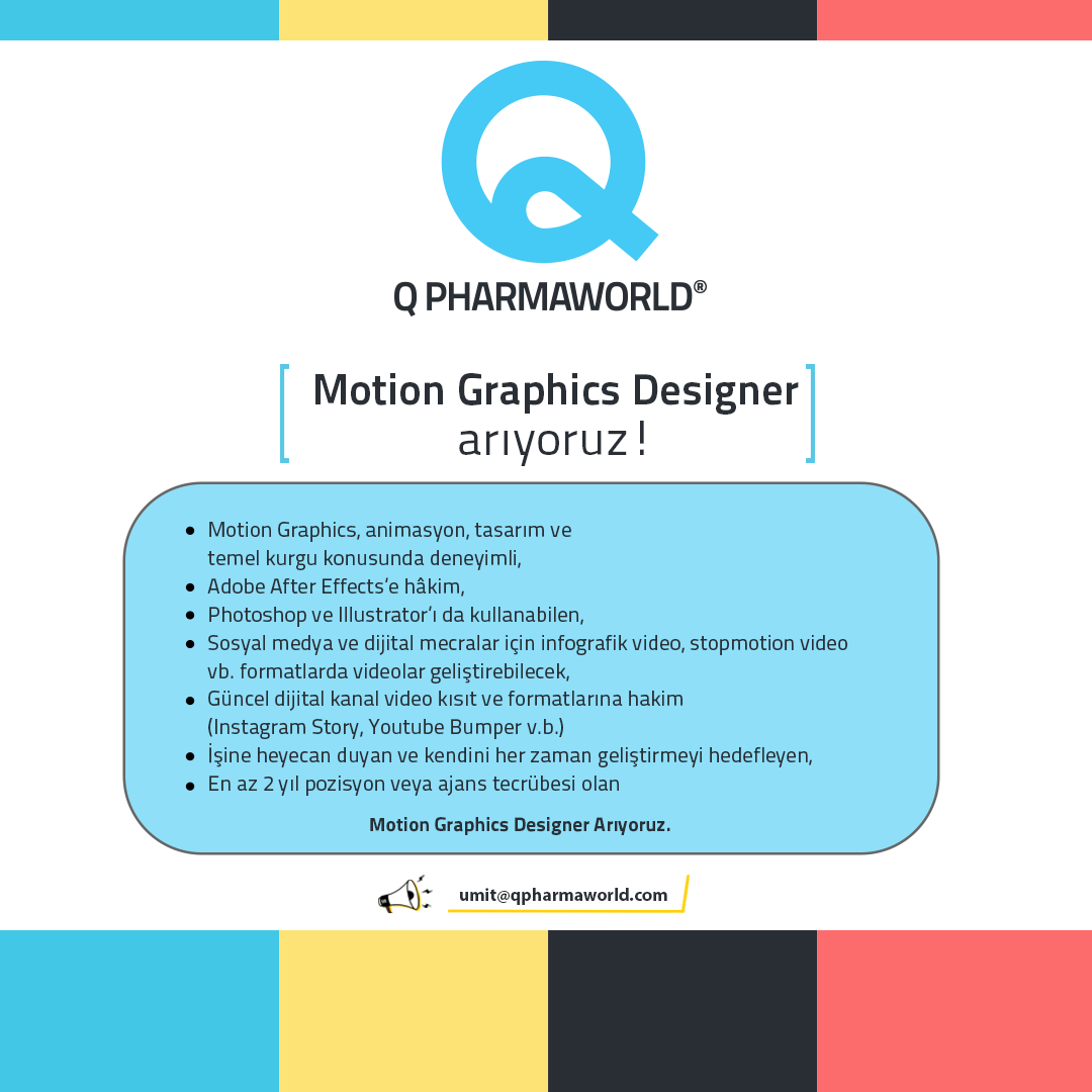<strong>Motion Graphics Designer </strong>arıyoruz!