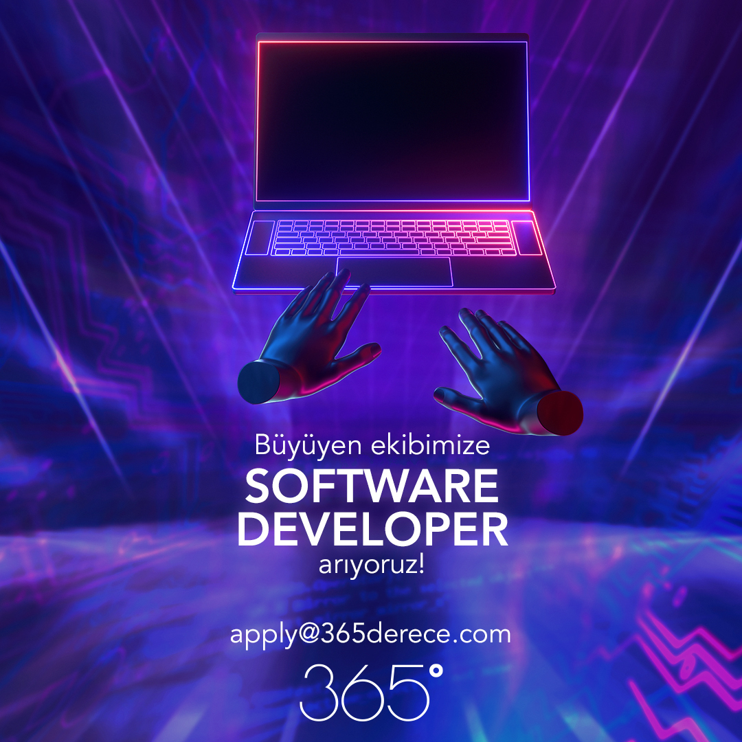 365 Derece Software Developer arıyor!