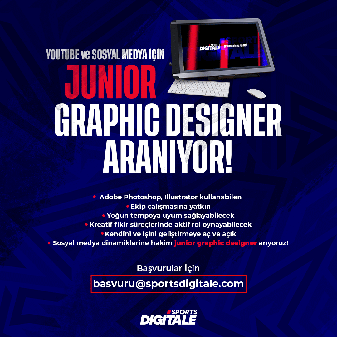Sports Digitale Jr. Graphic Designer arıyor!