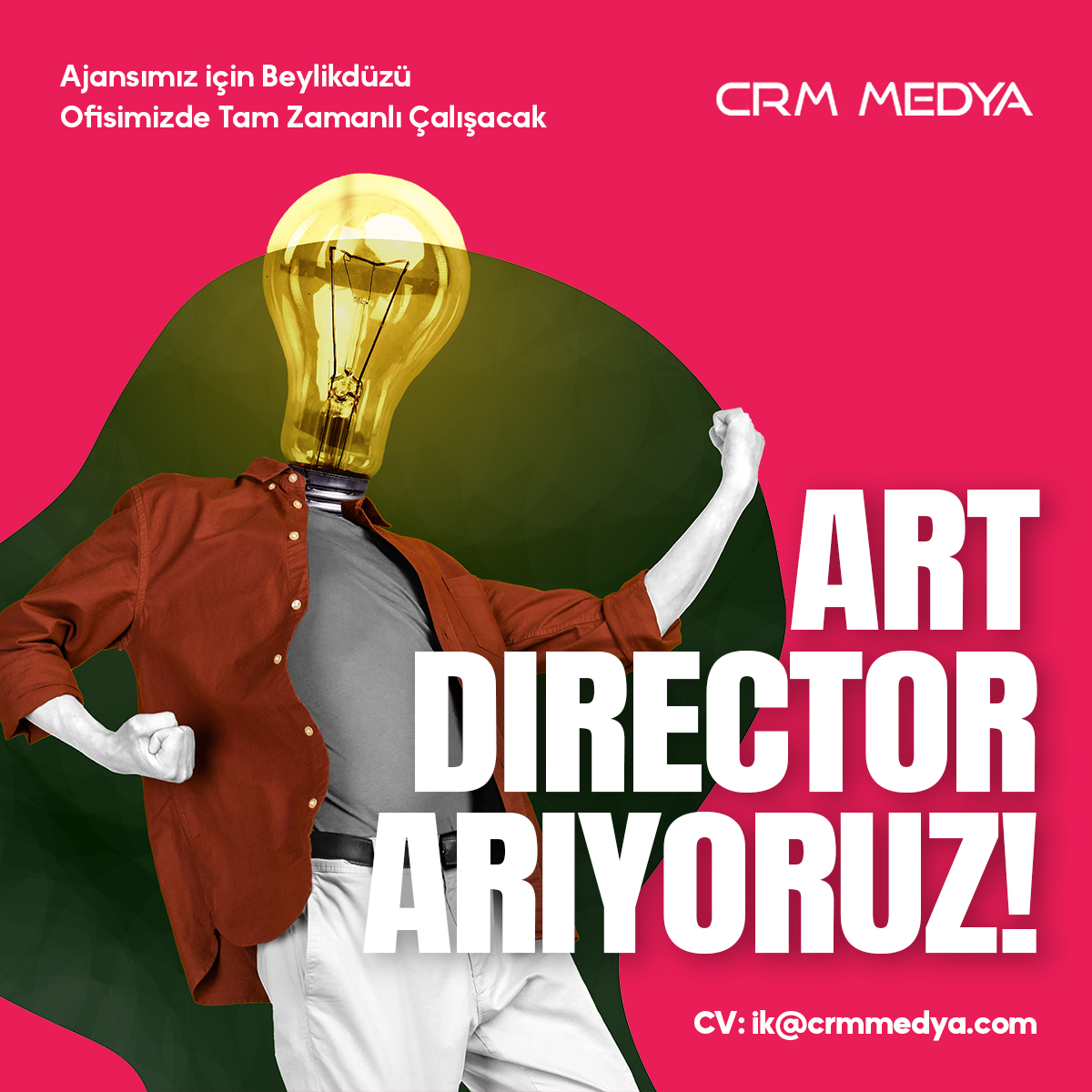 <strong>CRM Medya Beylikdüzü Ofisinde Çalışmak Üzere Art Director arıyor!</strong>