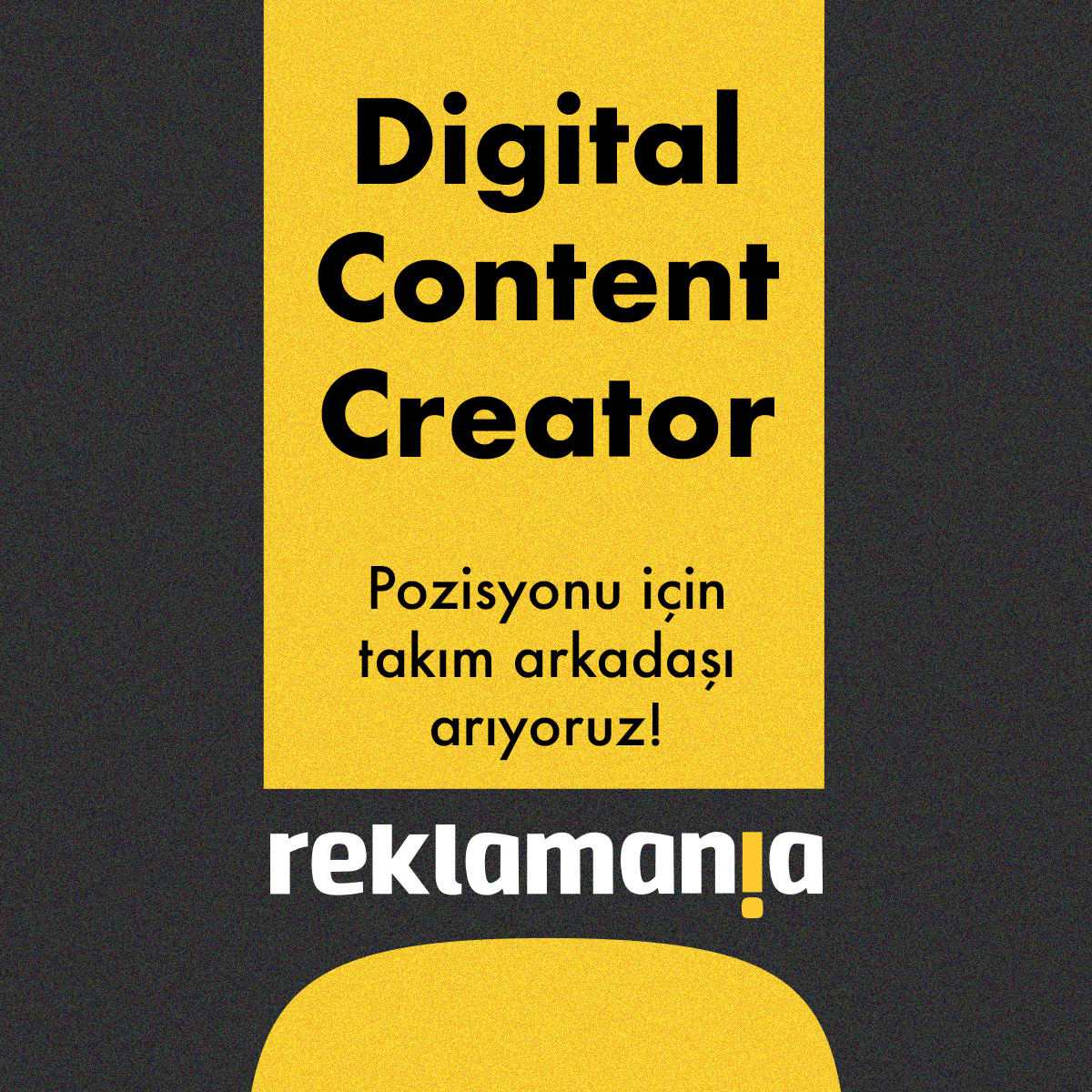 Reklamania Digital Content Creator arıyor!