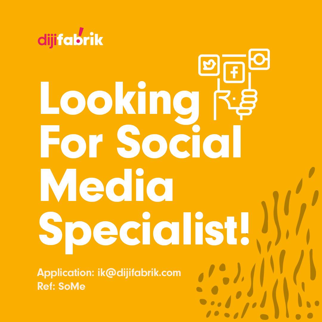 Dijifabrik is hiring Social Media Specialist!