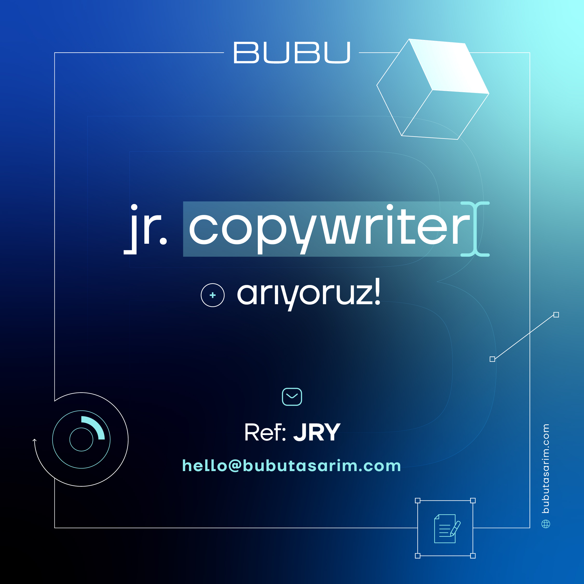 BUBU Jr. Copywriter arıyor!