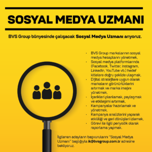 BVS Group, Sosyal Medya Uzmanı arıyor!