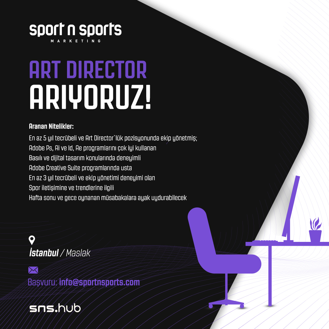 SportnSports, Art Director arıyor!