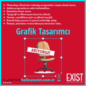 Exist, Grafik Tasarımcı arıyor!