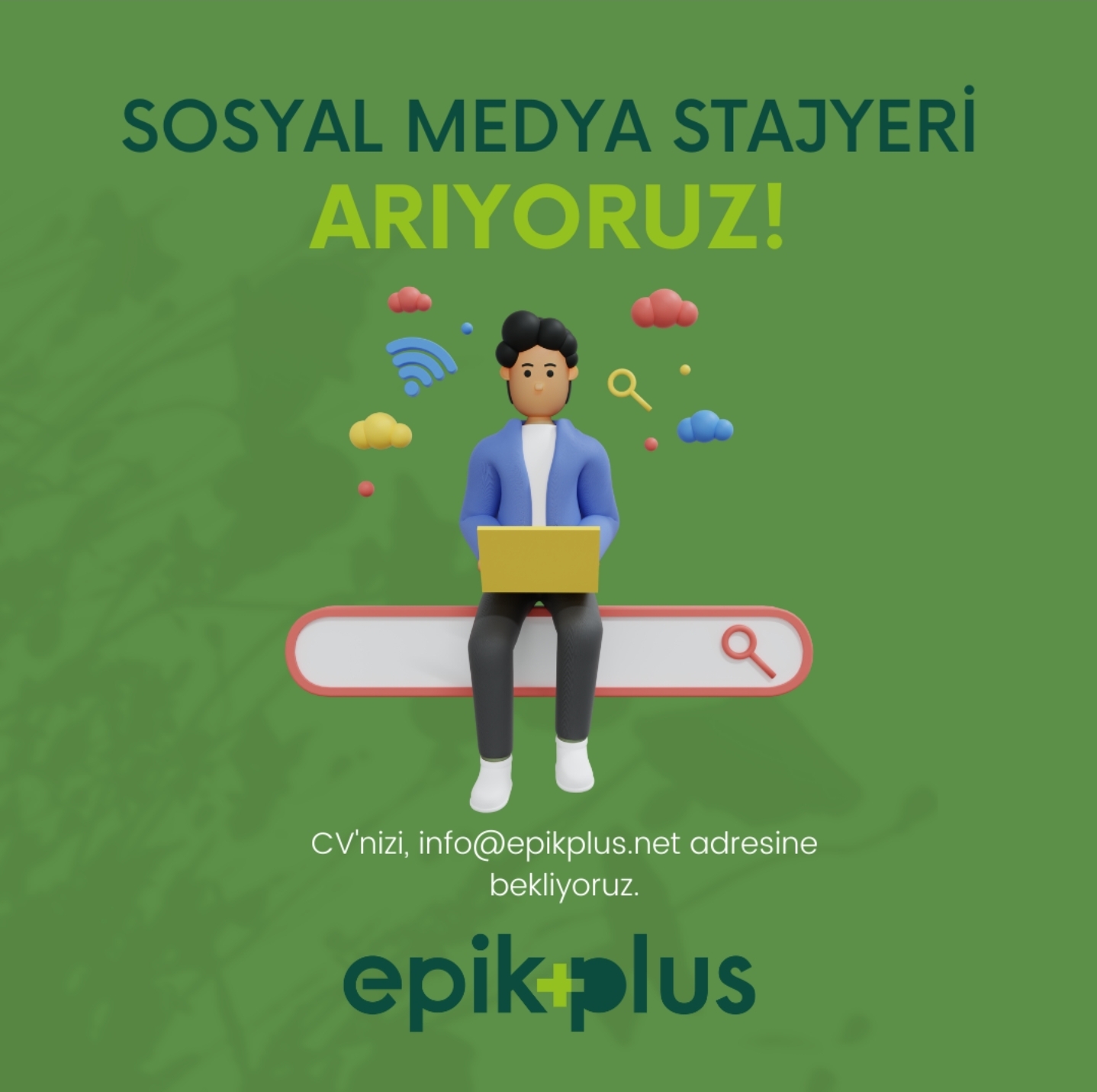 Epik Plus Stajyerini (Geleceğin Sosyal Medya Uzmanını) Arıyor! 📣 📢