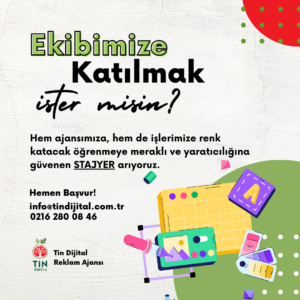 Tin Dijital, Stajyer arıyor!