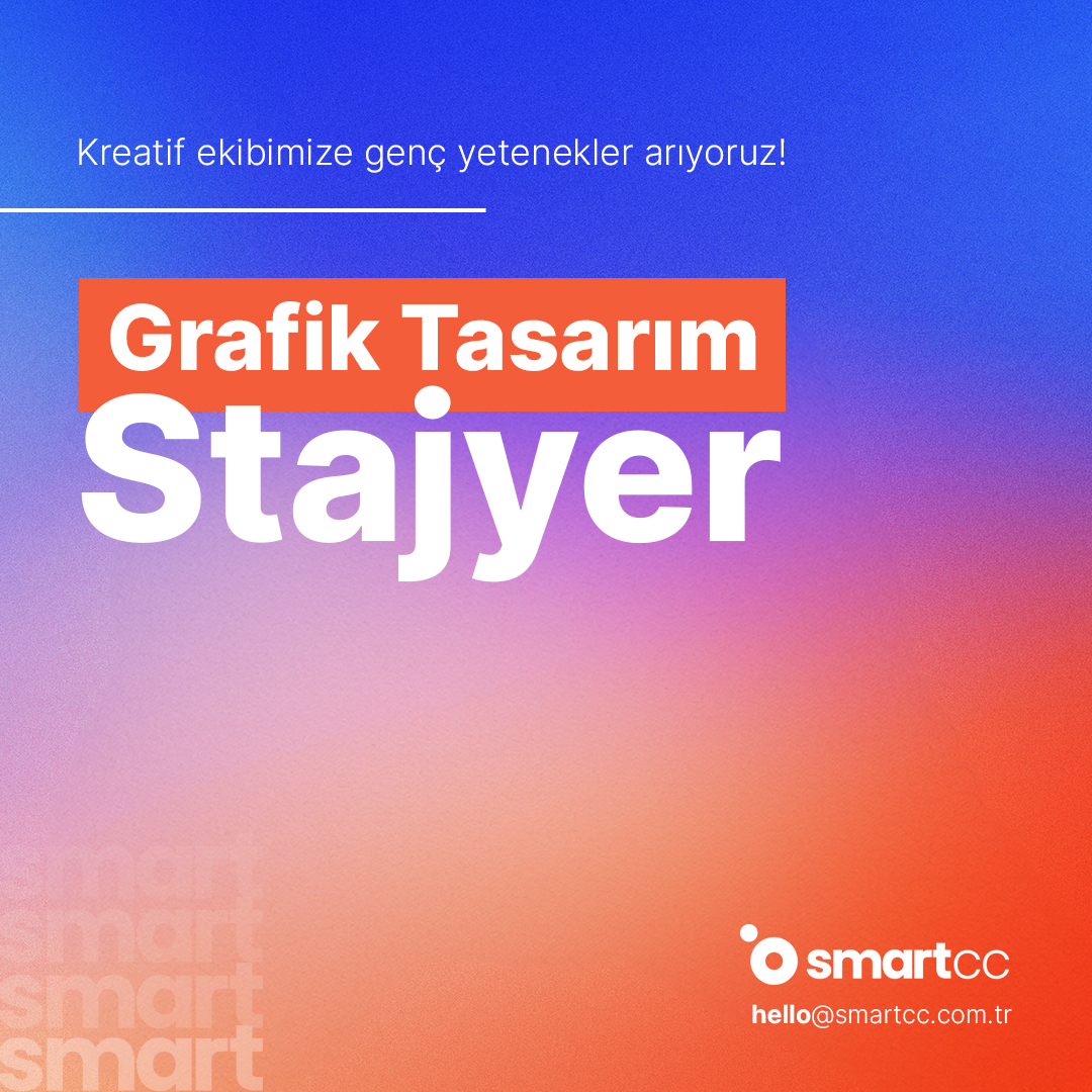 Smart CC, Grafik Tasarım Stajyeri arıyor!