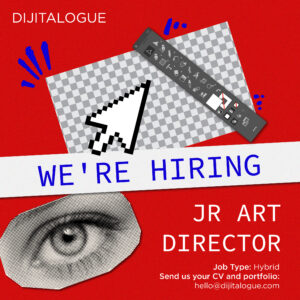 WE’RE HIRING JR. ART DIRECTOR