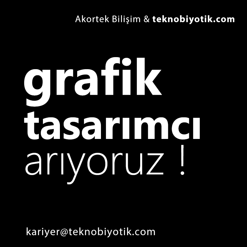 Grafik Tasarımcı arıyoruz!