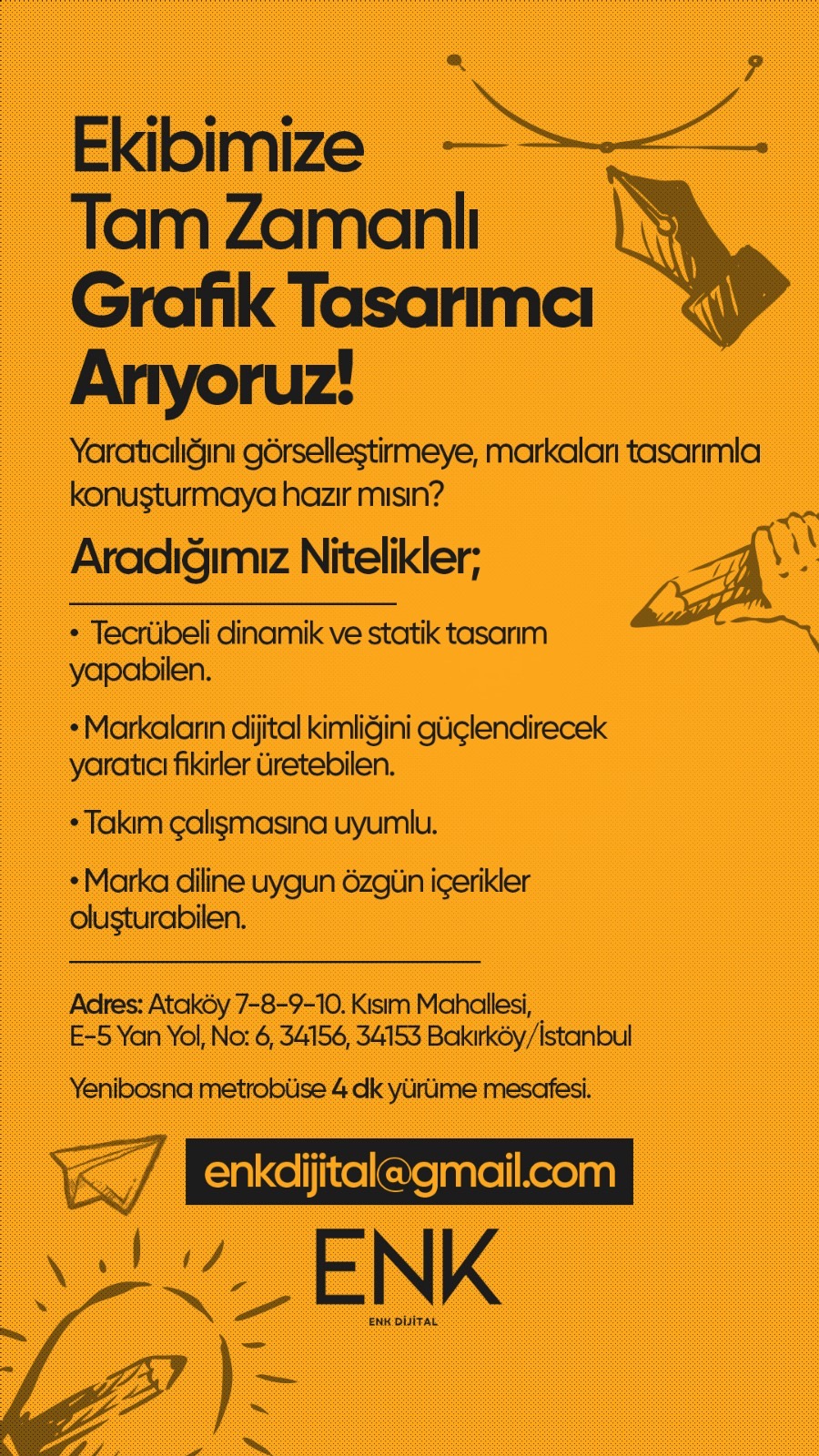 ENK Dijital ekibi büyüyor! 🚀