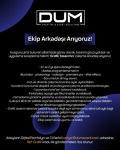Dum Event, Grafik Tasarımcı arıyor!