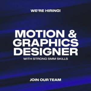 WE’RE HIRING!