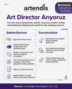 Art Director arıyoruz! (Remote)