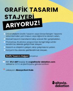 Altavia Dekatlon Grafik Tasarım Stajyeri Arıyor!