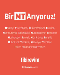 (MT) MARKA TEMSİLCİSİ