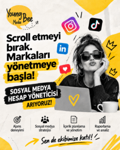 SOSYAL MEDYA HESAP YÖNETİCİSİ ARIYORUZ!